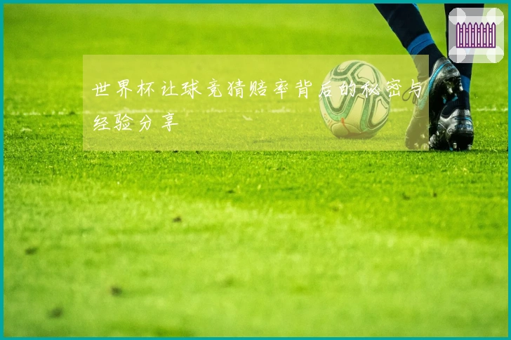 世界杯让球竞猜赔率背后的秘密与经验分享